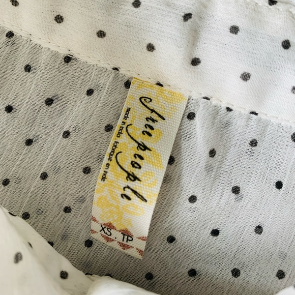 Free People - Polka Dot Fringe Button Down - XS - Picture 12 of 13